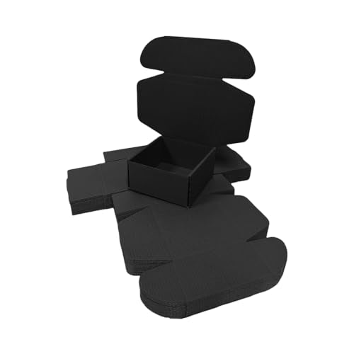 30 Pack 6x6x3 in Black Shipping Boxes - color: Black, size: 6x6x3 in