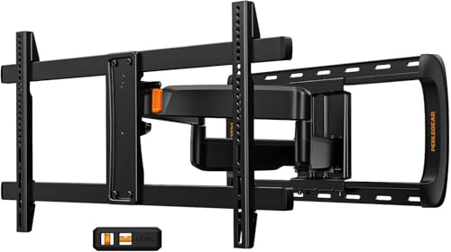 Perlegear Full Motion Sliding TV Wall Mount for 42–95 inch TVs - size: Fits 42-95" TVs / Max 24" Wood Stud