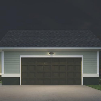 Lithonia Lighting HomeGuard 2-Light LED Outdoor Flood Lights, Dusk to Dawn - color: Dark Bronze, size: 2-Light, style: 1750-2750 Lumens