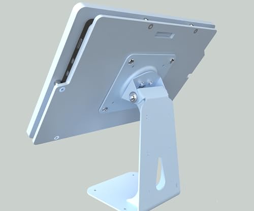 Anti-Theft Acrylic Case with 360 Rotate 180 Swivel Metal Desktop Stand for MS Surface GO Tablet (White, Surface GO 1/2/3/4) - color: White, size: Surface GO 1/2/3/4