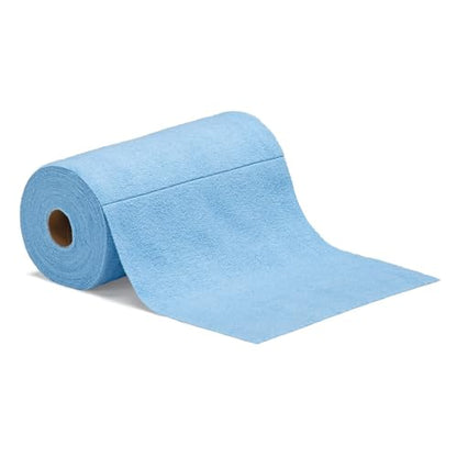 PIG ShopReady Microfiber Wipers| Durable Low-Lint Microfiber Rags | 50 per Roll | 12" W x 12" L | Blue | PM50821-BL - color: Blue