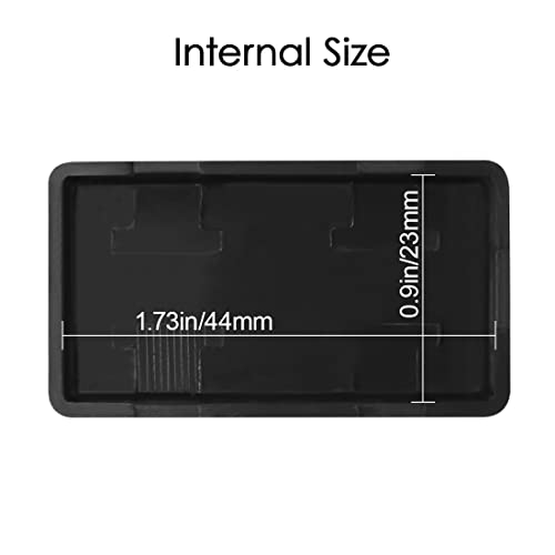 LeMotech 5Pcs ABS Plastic Electrical Project Case Power Junction Box, Project Box Black 2.0 x1.1x 0.6 inch (50 x 28 x 15 mm) - size: 2.0" x1.1"x 0.6"(5pc)