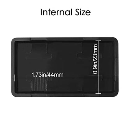 LeMotech 5Pcs ABS Plastic Electrical Project Case Power Junction Box, Project Box Black 2.0 x1.1x 0.6 inch (50 x 28 x 15 mm) - size: 2.0" x1.1"x 0.6"(5pc)