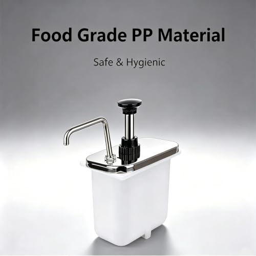 4L Sauce Pump Dispenser, Stainless Steel 2-Head - color: 4.22qt