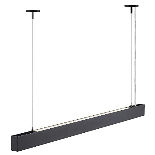 Recesso 46-Inch Black LED Linear Office Light 3500K 5400LM