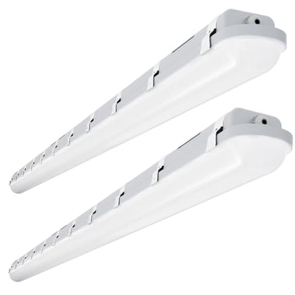 JTT 8FT LED Vapor Tight Light 120/100/80W Options, 0-10V Dimmable - 2Pack - size: 8FT (2-Pack)