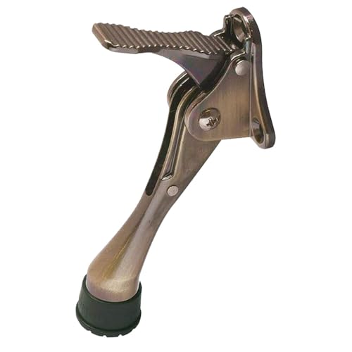 HA SHI Kickdown Heavy Duty Door Stopper, 4 INCH, Antique Bronze - color: Antique Bronze, size: 4 INCH X 1 PACK