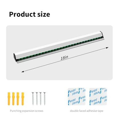 Ticket Holder for Restaurant, 16/18/24/28/30" Ticket Check Rack Restaurant Order Receipt Holder Ticket Rail Display Slide Ticket Rack for Commercial Kitchen Cafes Pubs Bars (18 Inch) - size: 18 Inch