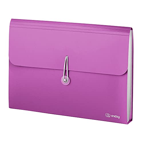 Accordion File Organizer 13 Pocket Expanding File Folder with Labels, Accordion File Organizer Letter Size Letter A4 Paper for Receipts, Bills and Documents 13" x 9.5” –By Enday - color: Purple, size: 13 POCKET