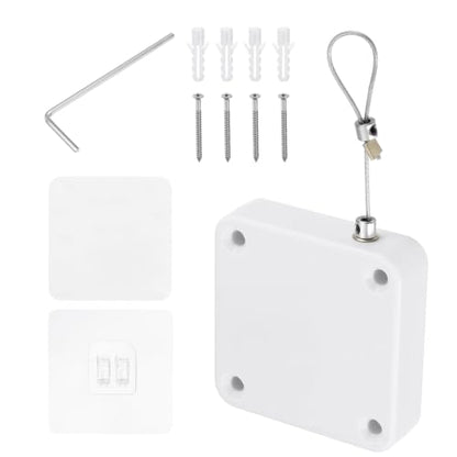 PATIKIL Automatic Sliding Screen Door Closer 3.9 Ft 1200g/12N White 1 Set - color: White, size: 3.9 Ft, 1200g/12N