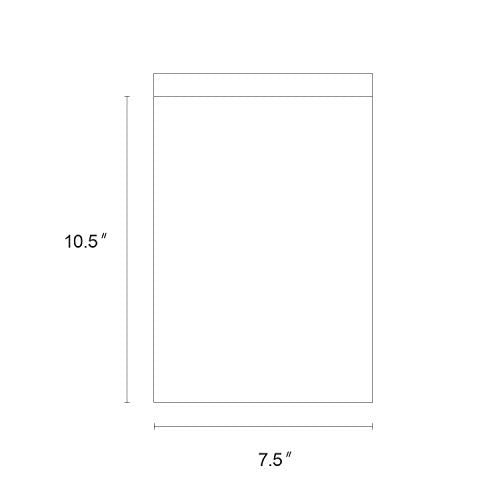 Metronic Poly Mailers 7.5x10.5 100 Pack, Durable Shipping Bags for Clothes - color: White, size: 7.5x10.5 100PC