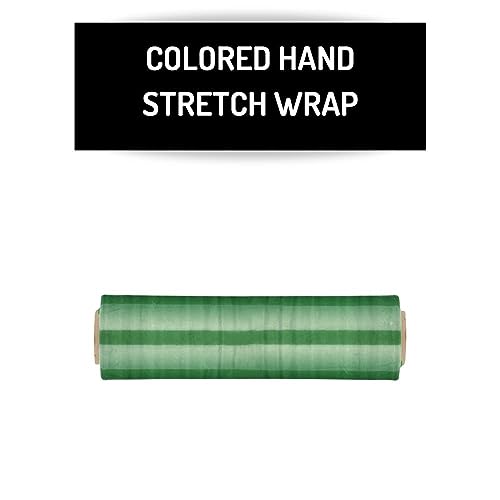 PSBM Dark Green Stretch Wrap, 8 Rolls 18 Inch x 1000 Feet 100 Gauge, Heavy Duty Plastic Wrap Industrial Strength Shrink Film for Moving, Packing & Shipping - color: Green, size: 8 Rolls