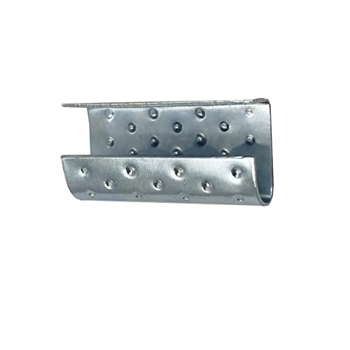 Packaging Strapping Open Convex Seals for 1/2" Strap Width Polyester Strapping, Banding Strapping Clips Plastic Poly Strapping Metal Buckle(Pack of 100)