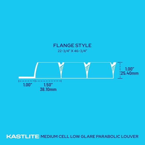 KASTLITE Para-Lite 2 Parabolic Panel, 22.75" x 46.75", Flange-Style, 2-Pack - size: 22.75" x 46.75"