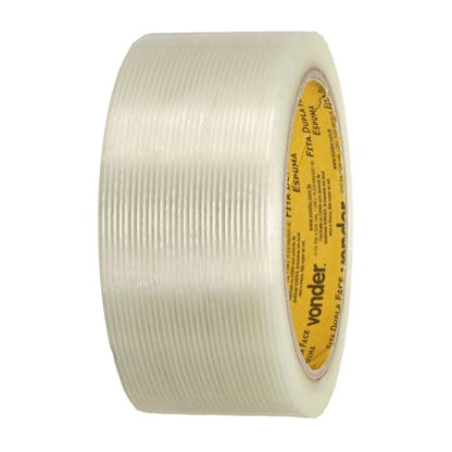 uxcell Filament Strapping Tape 1 3/4" x 21.9 Yards 5.9 Mil Heavy Duty Clear - size: 1 3/4 Inch x 21.9 Yards 5.9 Mil