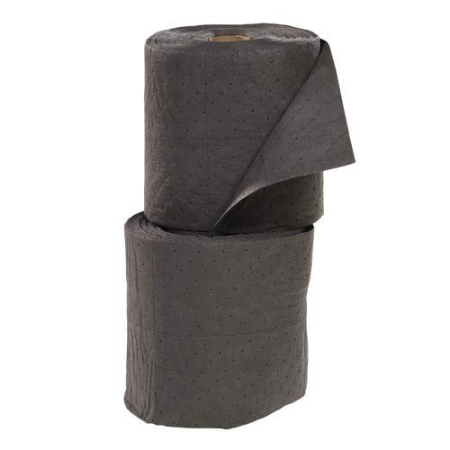 GRSF150M Polypropylene Universal FineFiber Mediumweight Split Mat Roll, 150' Length x 15" Width, Gray (Pack of 2)
