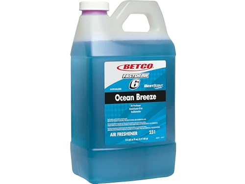 Betco BestScent Air Freshener, Ocean Breeze, 2 Liter, Case of 4 Bottles