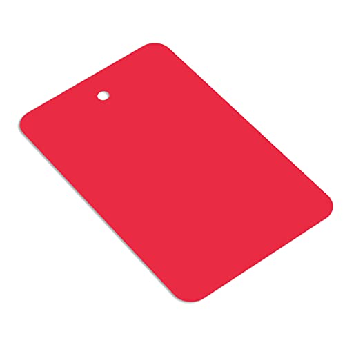 SmartSign Red Blank Garment Tags - Pack of 1000, 12pt Thick Cardstock Clothing Tags, 2.875" x 1.75" Merchandise Tags with Eyelet, Colored Retail Tags Without Strings - color: Red
