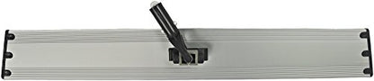 CleanAide Flat Mop Plate Frame for Microfiber Pads, Commercial-Grade Aluminum with 360° Swivel, Hook and Loop Fastening, Lightweight and Durable, Gray, Frame Only, 24 Inches - size: 24