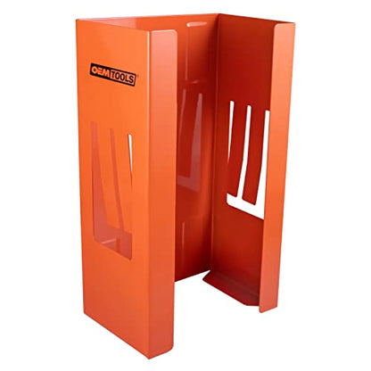 OEMTOOLS 23126 Orange Magnetic Glove Dispenser, Disposable Gloves Box Holder, Magnetic Glove Box Holder for Wall Mount - color: Orange