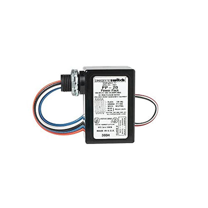 Sensor Switch CM 9 Contractor Select Ceiling Mount Occupancy Sensor, 12 Foot Radius, White and Sensor Switch PP20 Contractor Select Power Pack Relay Circuit Protection 120/277 VAC, Black Bundle