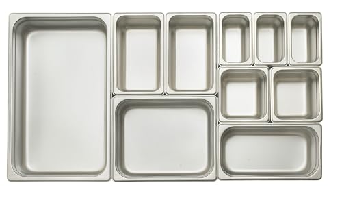 Winco 6-Inch Anti-Jamming Steam Pan, Full, 24-Gauge - size: 6" Deep