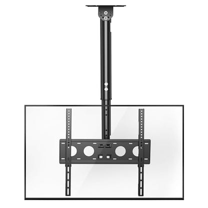 XINLEI Ceiling TV Mount Full Motion TV Bracket for Most 26 to 65 Inch Flat Curved TVs/Monitors, Swivel Tilt Height Adjustable Hanging Mount, Hold up to 100 Lbs, VESA 400x400mm MCA3 - size: 400x400mm VESA