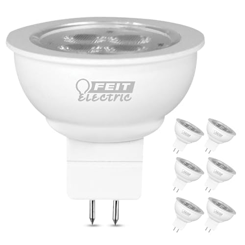 Feit Electric LED MR16 Halogen Bulb, 20W Equivalent, GU5.3 Bi-Pin Base, Non-Dimmable, 250 Lumens, 3000K Warm White, Track Light Bulbs for Landscaping, 22-Year Lifetime, BPLVBAB/830CA/6, 6 Pack - size: 20-Watt LED