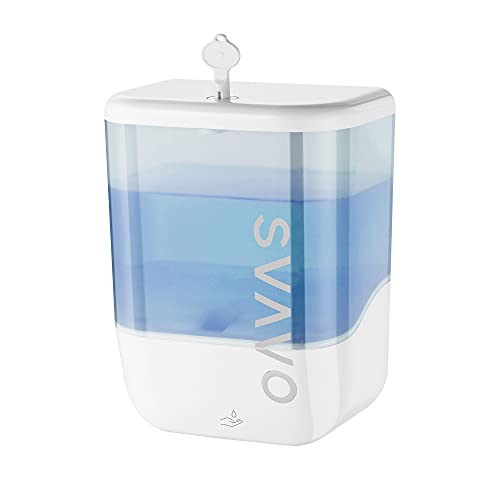 SVAVO 34oz / 1000ml Automatic Soap Dispenser Hand Sanitizer Dispenser Wall Mount, Touchless Electric Sensor Pump Battery Operated for Offices Home Kitchen Bathroom Hotel Restaurant Commercial - color: White, size: 1000ml