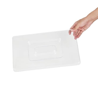 Restaurantware Clear Plastic Lid, 15.5 x 9.4 In - color: Clear