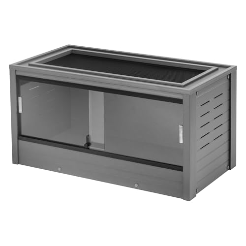 New Age Pet® ECOFLEX® 36" Mojave Reptile Enclosure, Medium, Grey - color: Grey, size: Medium