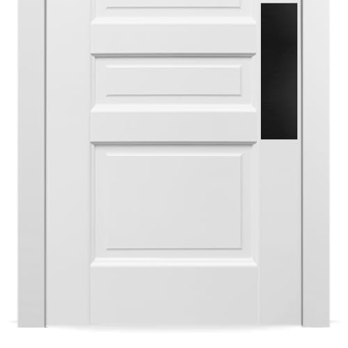Deck the Door Decor | Door Push Plate - Screw Mount - Multiple Sizes & Finishes (Satin Black, 3 x 12)(Pack of 4) - color: Satin Black, size: 3 x 12" ( 4 Pack)