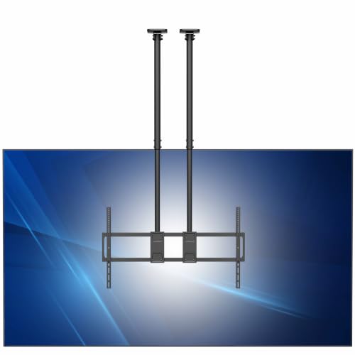 VIVO Black TV Ceiling Mount for 60 to 120 inch Screens, MOUNT-VC120-5 - size: 60" to 120"