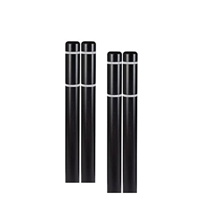 BollardGard 4" x 52" 4-Pack Bollard Cover - Innoplast (Black White Tape) - color: Black White Tape, size: 4-Pack