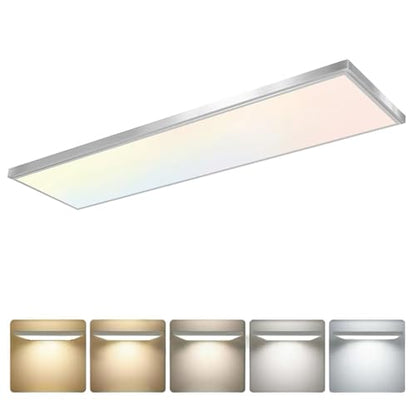 GT-Lite 1'x4' 4500 Lumen LED Flat Panel, Nickel Trim - color: Nickel 1 Pack