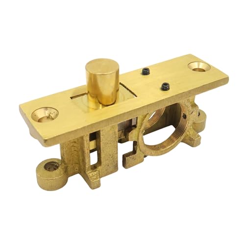 elox Heavy Duty Bottom Rail Deadbolt Lock for Glass Door – Mortise Cylinder Type, Aluminum Frame Compatible, Solid Brass Construction (No Cylinder)