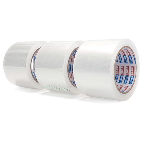 ADHES Packaging Tape 2.7MIL Heavy Duty Packing Tape Mailing Tape,3 Rolls - color: clear, size: 3in x 55yd x 2.7mil