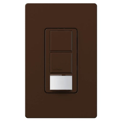 Lutron Lutron MS-OPS6-DDV-BR Maestro 6 Amp Single Pole Dual Circuit Occupancy Sensing Switch, Brown - color: Brown