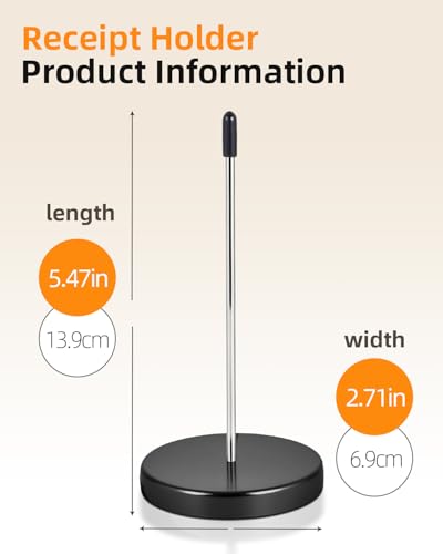 15 Pcs Desk Receipt Holder - Bill Fork Ticket Spike, Restaurant Check Spindle, Memo Holder Black - color: Ticket Spike 15 Pack Black