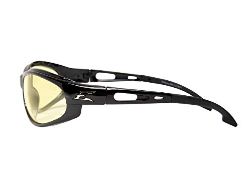 Edge SW111 Dakura Wrap-Around Safety Glasses - color: Yellow, size: One Size, style: Standard