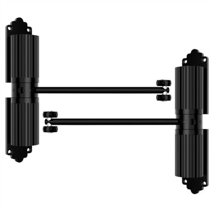 2 Pack Black Adjustable Door Closers, to Convert Hinged Doors to Self Closing Doors.Up to 140LB can be Pushed - color: 2 Pack black