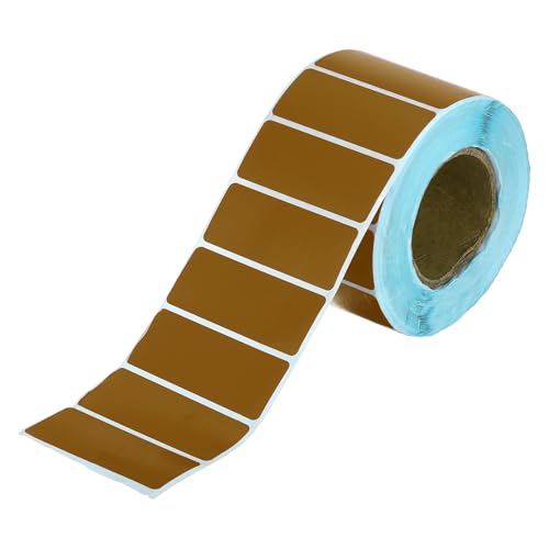 PATIKIL Thermal Labels Self-Adhesive 1x2 Brown 1200Pcs - color: Brown, size: 1 x 2 Inch