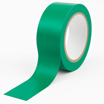 GTSE - Green Vinyl PVC Floor Tape 2 inch x 108ft Safety Marking Tape - color: Green, size: 2" x 108 ft