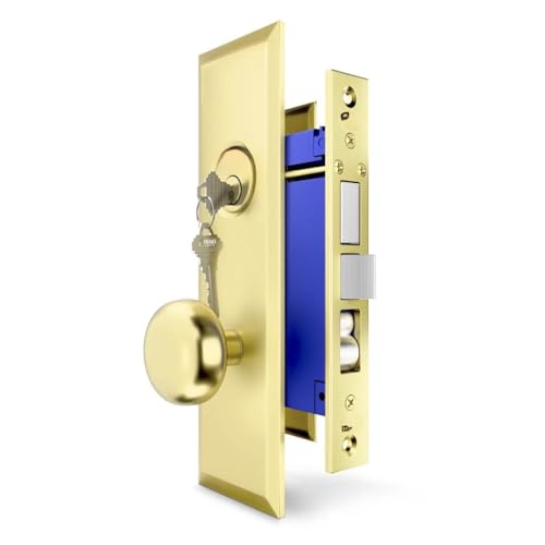 Mortise Lock Entry Lockset Deadbolt for Residential Commercial Backset 2-1/2" (Right Hand)