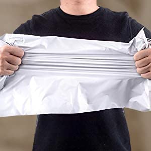 iMBAPrice Poly Mailers, 7.5x10.5 Inch, White, 200 Pack (#2) - color: White, size: 7.5" X 10.5"