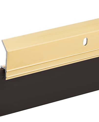 Heavy Duty Weight Aluminum with Long Vinyl Door Sweep (3 FT, Gold) - color: Gold, size: 3 Feet