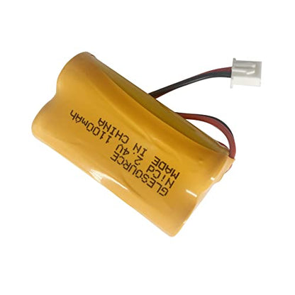 (2 Pack 2.4V 1100mAh Battery Replacement for Exit Sign Emergency Light Exitronix 10010036 Lithonia 10010034 Interstate NIC1394 BEL-179 - color: 2 PCS 1100mAh