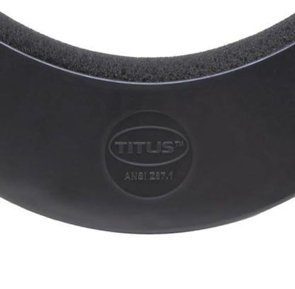 TITUS Safety Face Shield Spray Guard Visor Mask Sanding Grinding Polishing Adjustable ANSI PPE fit over Glasses Protection (2 PACK Black Fixed Face Shield) - style: 2 Pack Black Fixed Face Shield