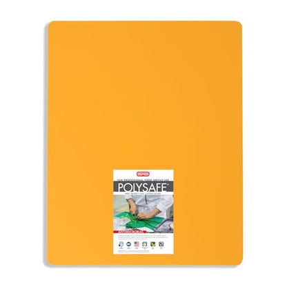 Dexas NSF Certified Polysafe Pastry Board, 16 x 20 inches, Reversible Kitchen Cutting Board, Yellow - color: Yellow, size: 20"L x 16"W