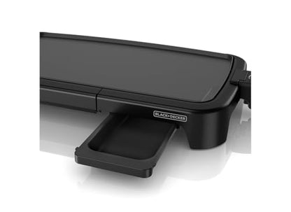 BLACK+DECKER 8-Serving Electric Griddle, GD2051B, Non-Stick Cooking Surface, Warming Tray, Removable Drip Tray, Family Sized - style: Griddle with Warming Tray